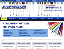 Tablet Screenshot of 247lanyards.com